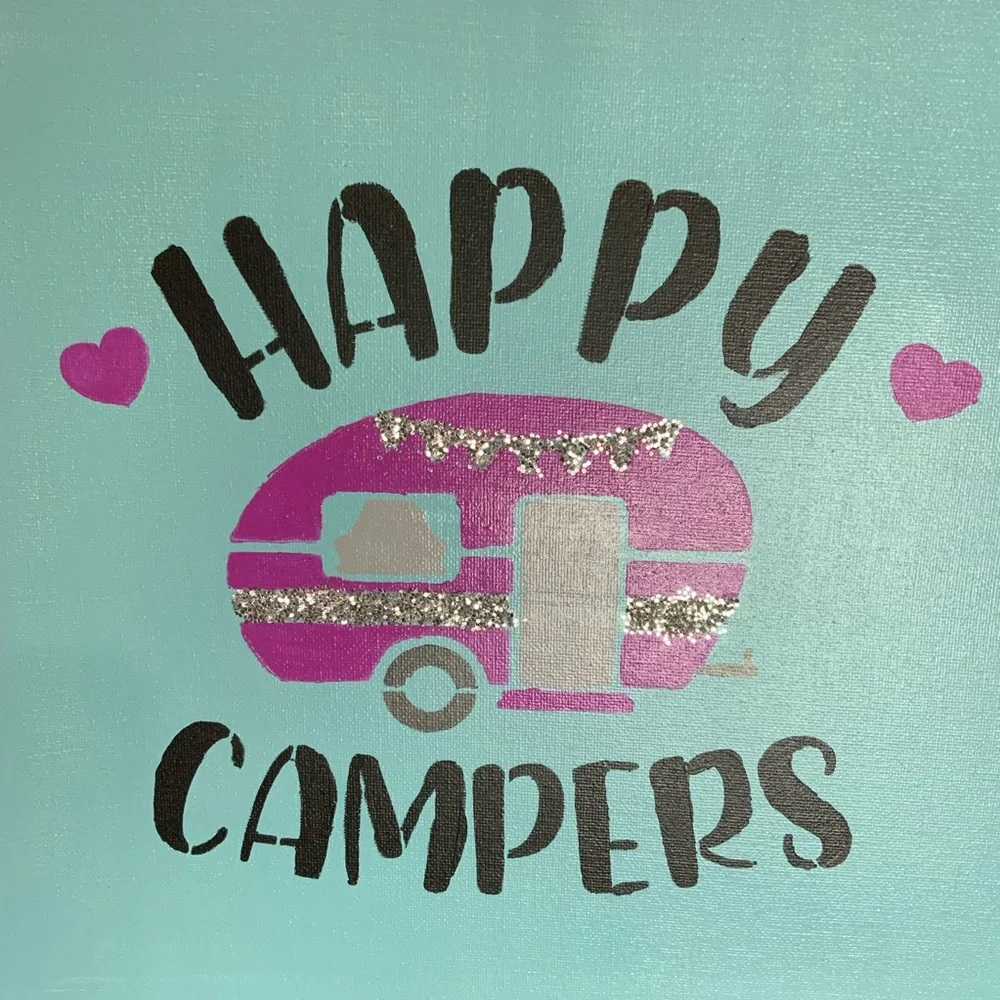Happy Campers‎ canvas painting